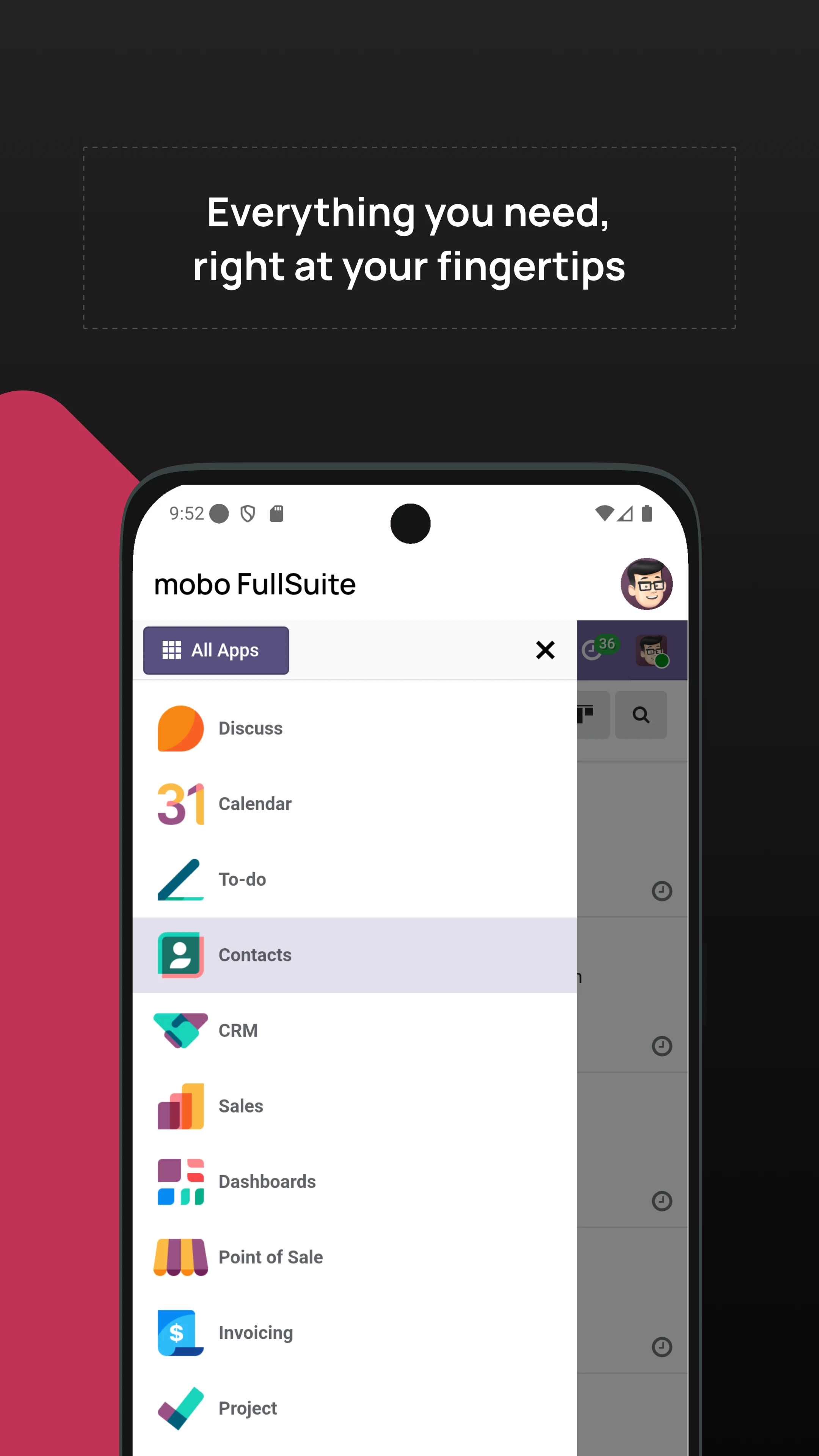 mobo FullSuite for Odoo screenshot